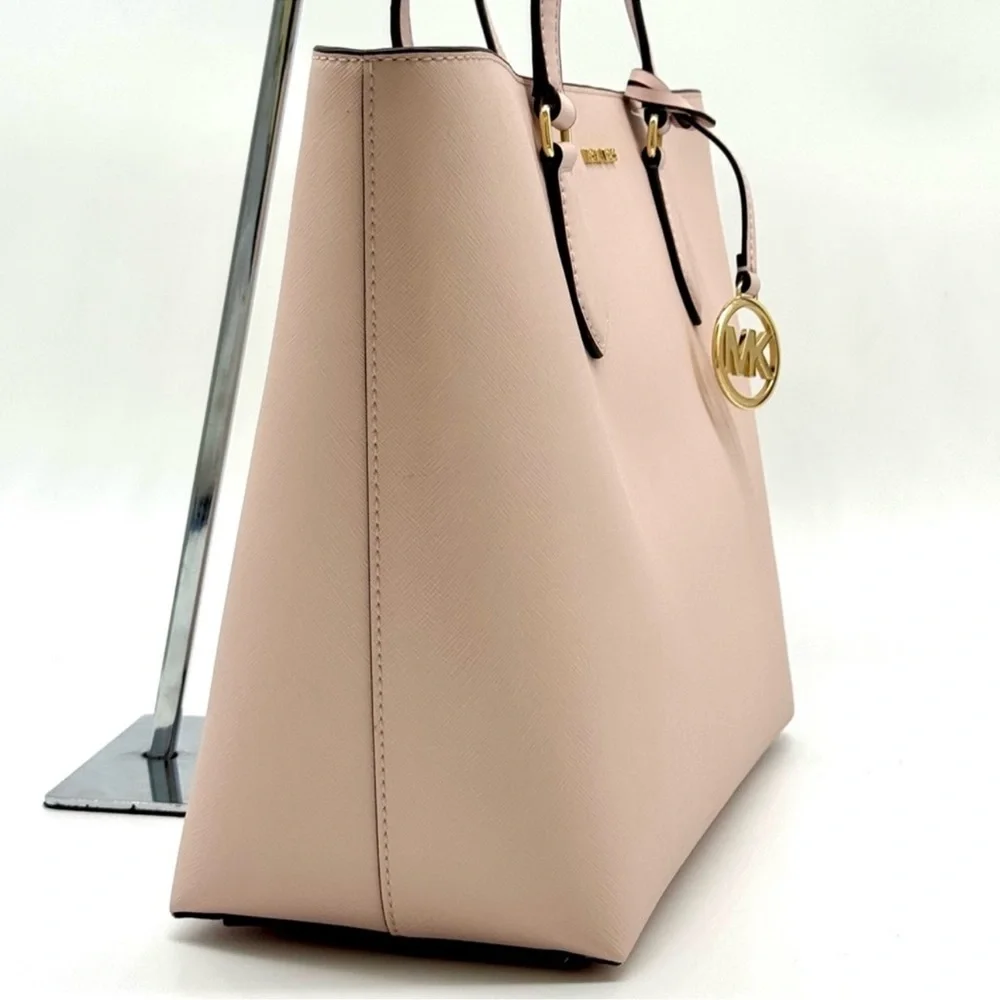 Michael Kors Sheila Large Signature Logo Tote Bag - Powder Blush